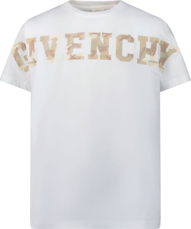 Givenchy Givenchy H25410 kinder t-shirt wit Wit