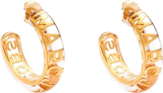 Marc Jacobs The Monogram Hoops Gold Earrings Gold Goud