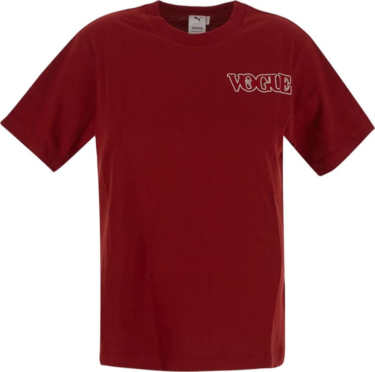 Puma Vogue Burgundy T-Shirt Rood