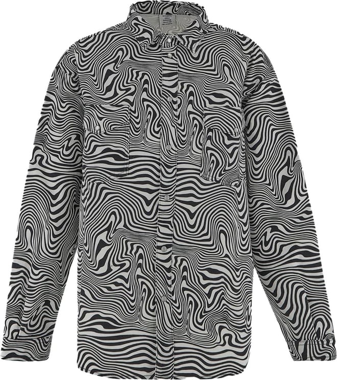 Vetements Zebra Print Shirt Jacket Wit