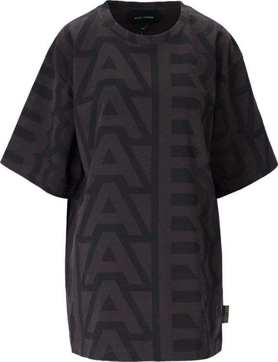 Marc Jacobs The Monogram Big Black Charcoal T-shirt Gray Grijs