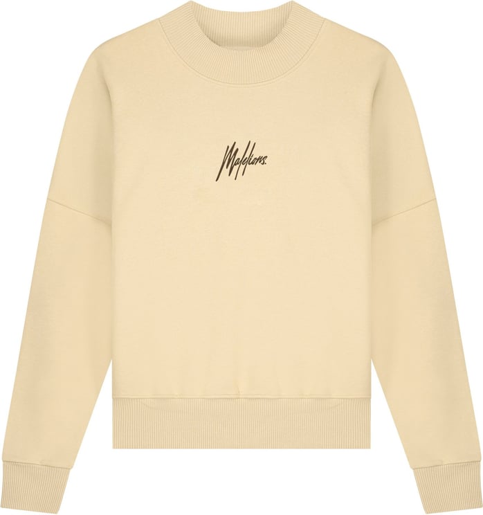 Malelions Brand Sweater - Taupe/Brown Taupe