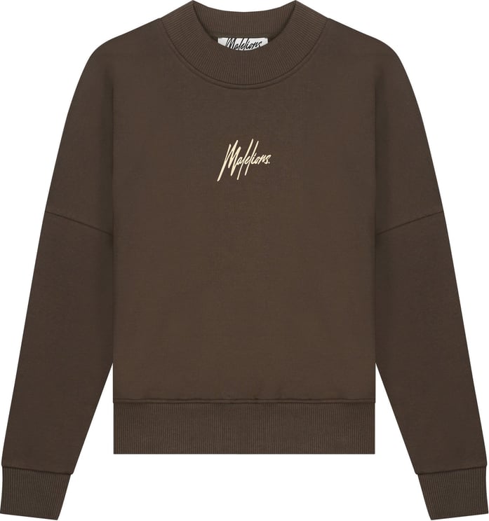 Malelions Brand Sweater - Brown/Taupe Bruin