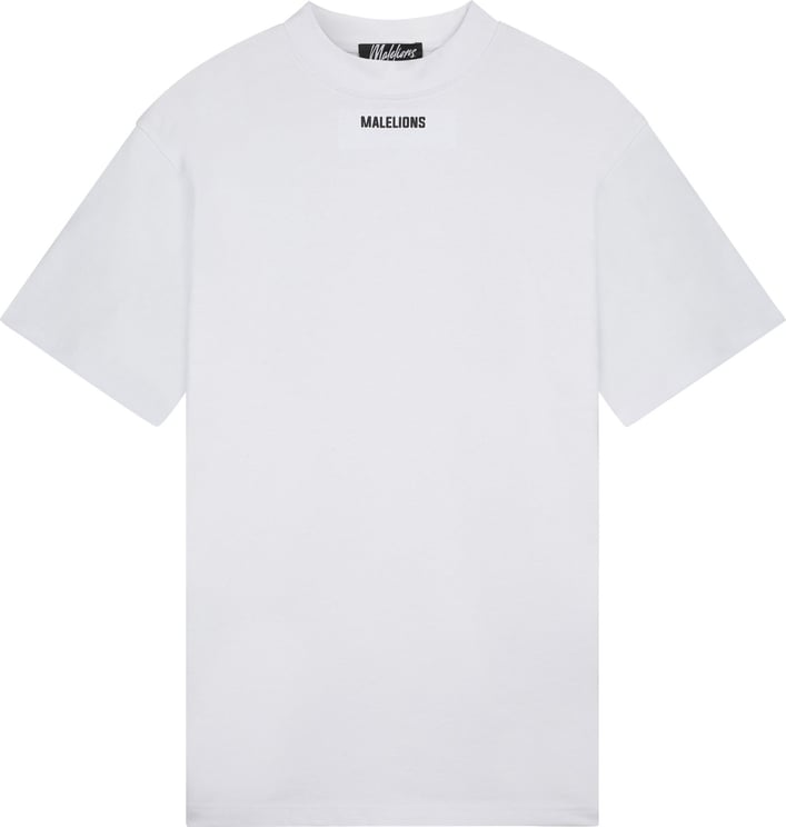 Malelions Men Collar T-Shirt - White Wit