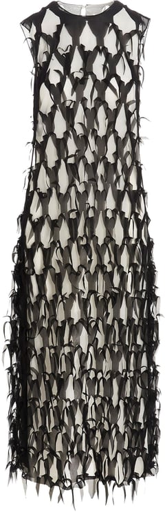 Maison Margiela Maison Margiela Silk Midi Dress Zwart