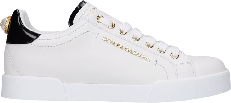 Dolce & Gabbana Low-top Sneakers Portofino Nappa Leather Reno Wit