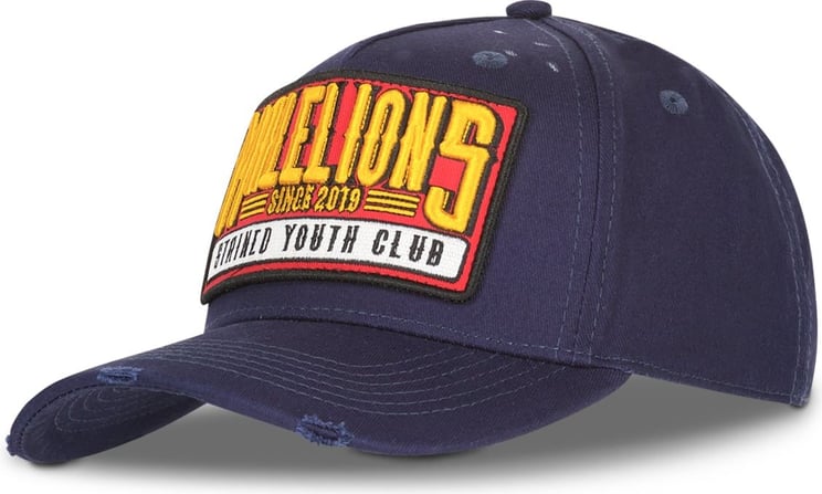 Malelions Men Baseball Patch Cap - Navy Blauw