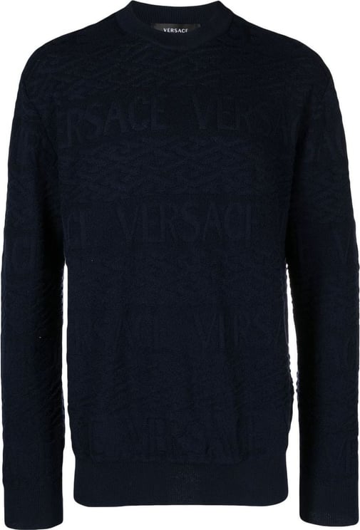 Versace Sweaters Blue Blue Blauw