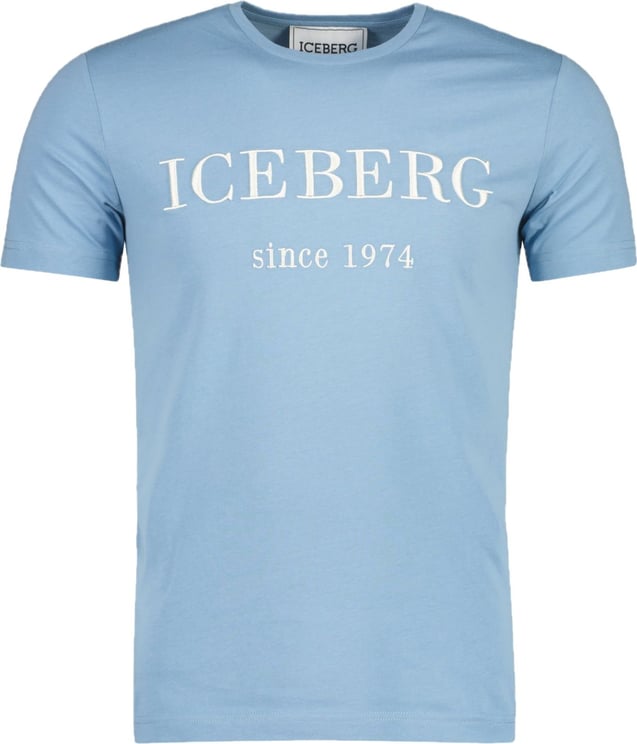 Iceberg 5D T-Shirt Heren Blauw Wit