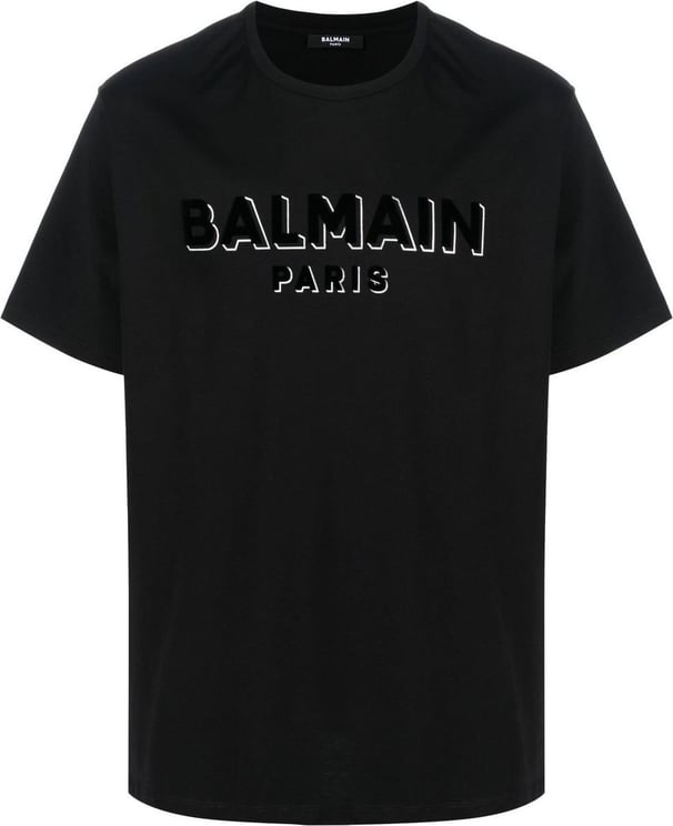 Balmain T-shirts and Polos Black Black Zwart