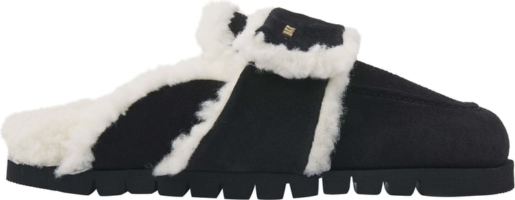Nubikk Teddy Fur | Zwarte Slippers voor Dames Zwart