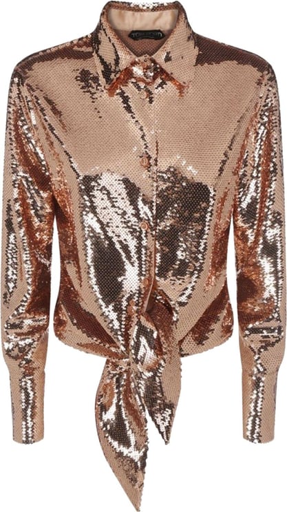 Tom Ford Tom Ford Paillettes Shirt Goud