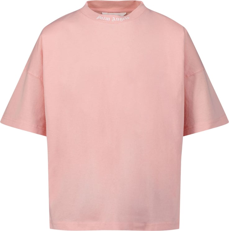 Palm Angels Palm Angels PGAA001C99JER001 kinder t-shirt licht roze Roze