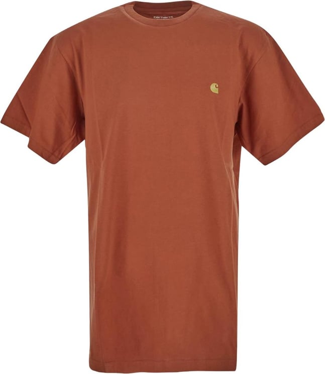 Carhartt Orange Logo T-Shirt Oranje