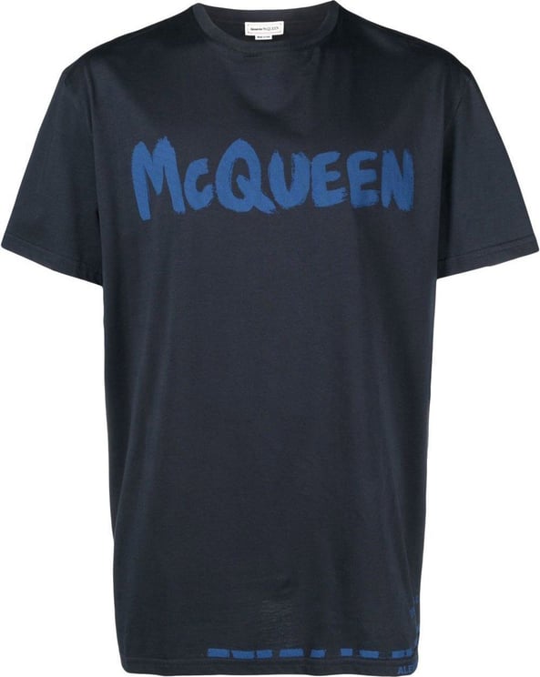 Alexander McQueen T-shirts And Polos Blue Blauw