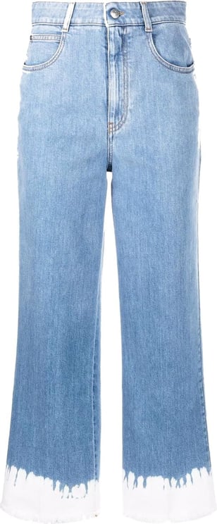 Stella McCartney Stella Mccartney Tie-Dye Cropped Jeans Blauw