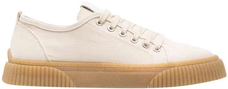 AMI Paris De Coeur Low Top Sneakers Beige