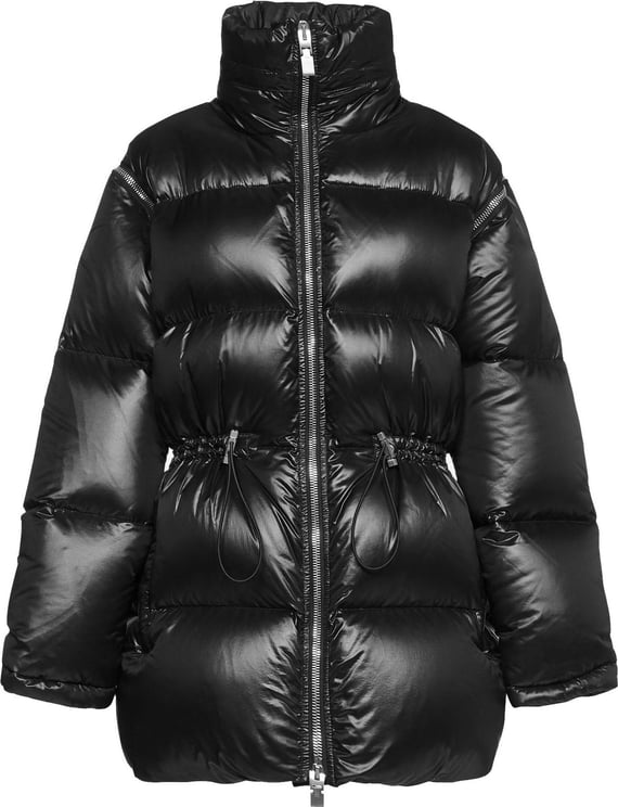 Givenchy Givenchy Hooded Quilted Coat Zwart