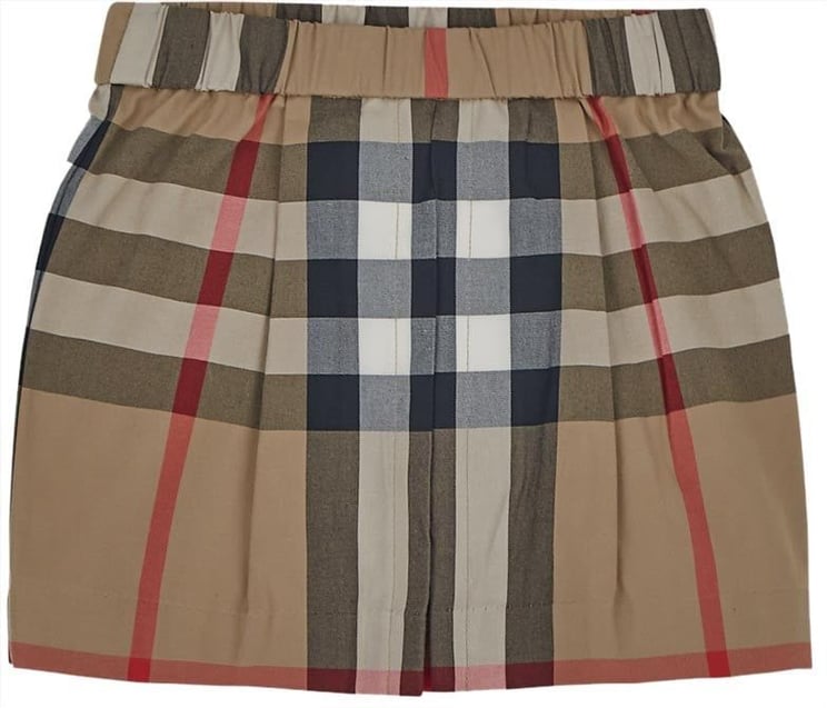 Burberry Girl Check Skirt Beige