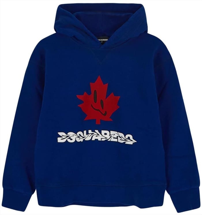 Dsquared2 Slouch Fit Hoodie Blauw