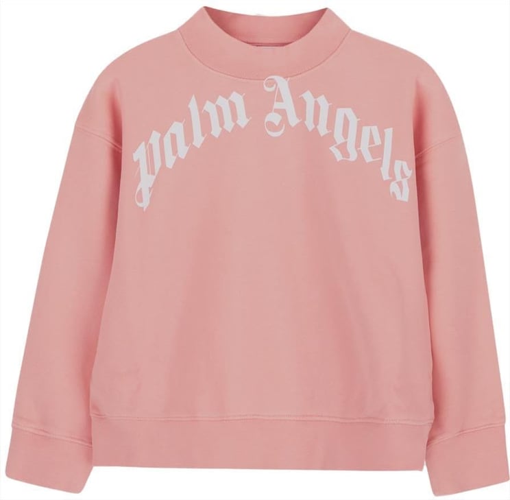 Palm Angels Logo Crew Neck Sweatshirt Roze