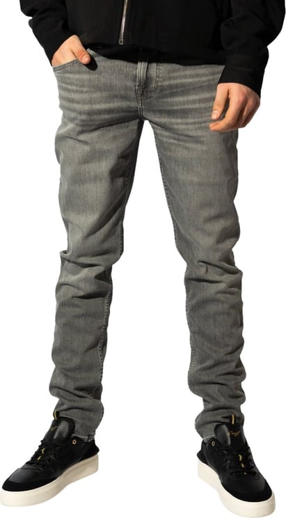 7 For All Mankind Slimmy Tapered Luxe Performance Eco Jeans Stone Grijs