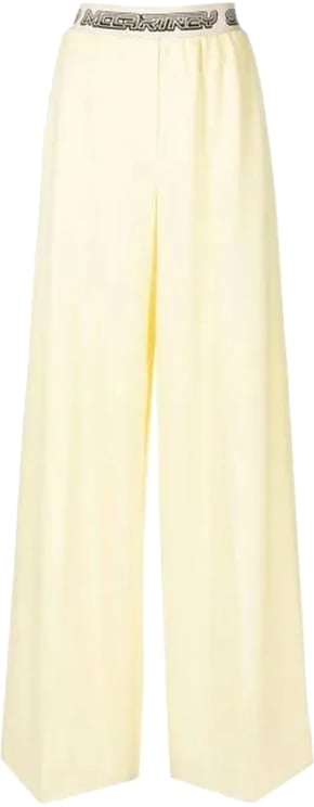 Stella McCartney Stella Mccartney Logo Wool Pants Geel