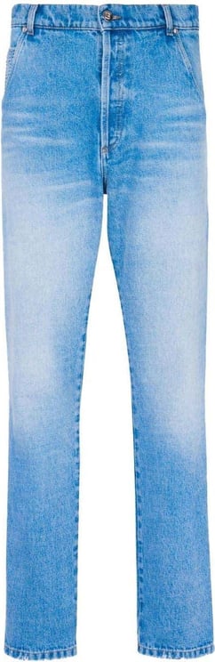 Balmain Trousers Blue Blauw
