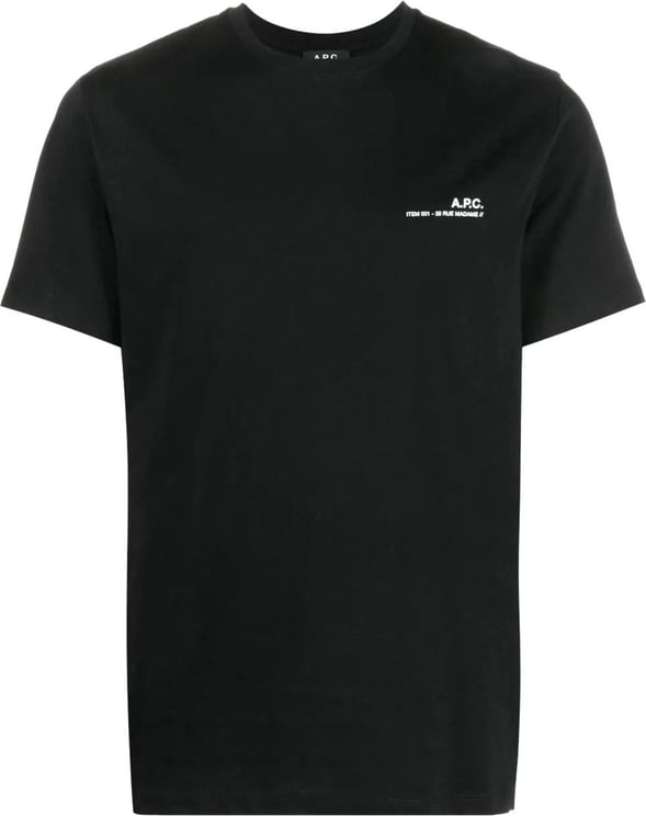 A.P.C. t shirt a logo item imprime Zwart
