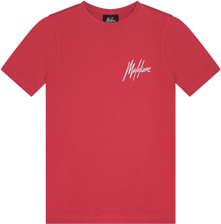 Malelions Wave Graphic T-Shirt - Red/White Rood