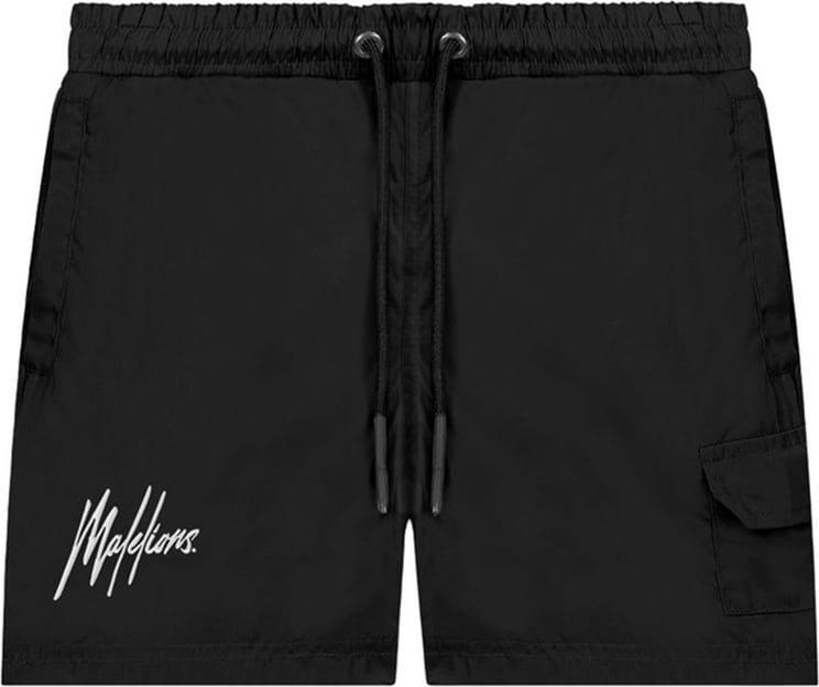 Malelions Fransisco Pocket Swimshort - Black/ Zwart