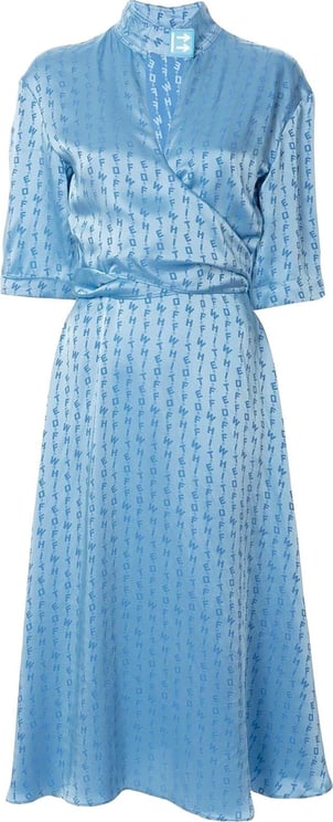 OFF-WHITE Dress Blue Blauw