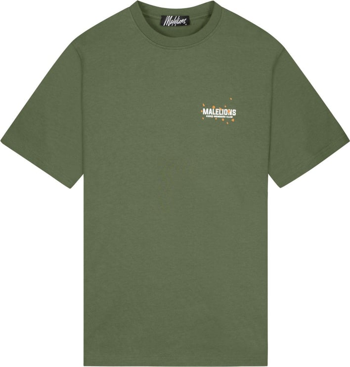 Malelions Men Members Club T-Shirt-Light Army Groen