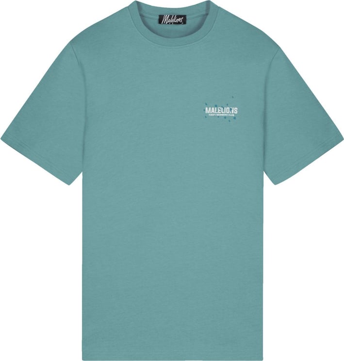Malelions Men Members Club T-Shirt-Smoke Blue Blauw