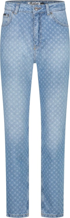 Malelions Monogram Jeans - Light Blue Blauw