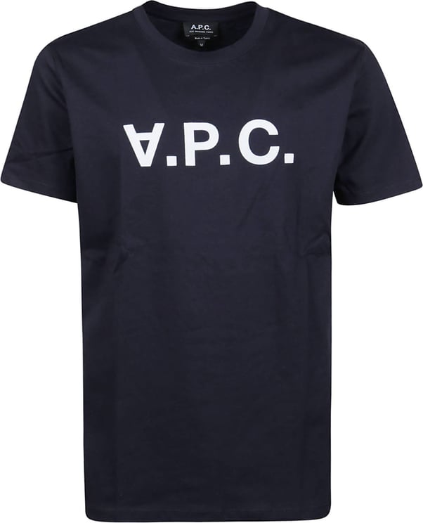 A.P.C. Vpc Color H T-shirt Blue Blauw