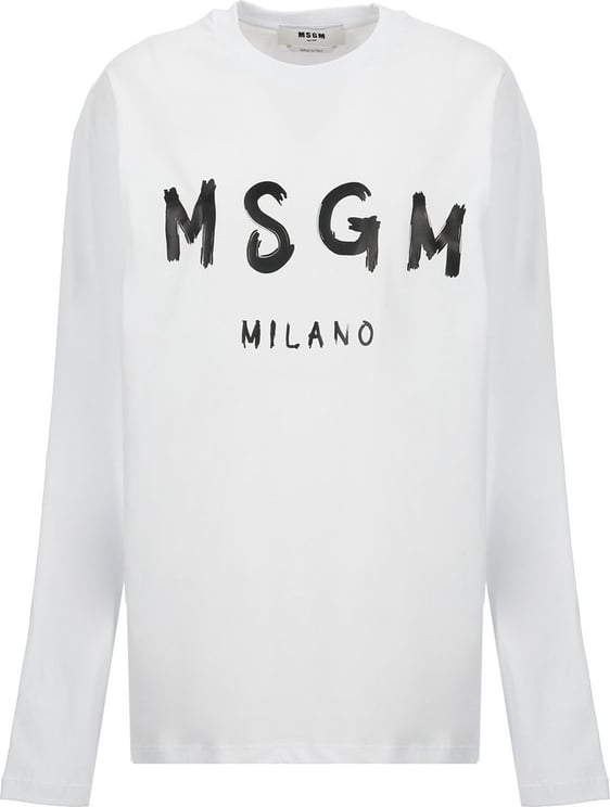 MSGM T-shirts And Polos Optical White Wit
