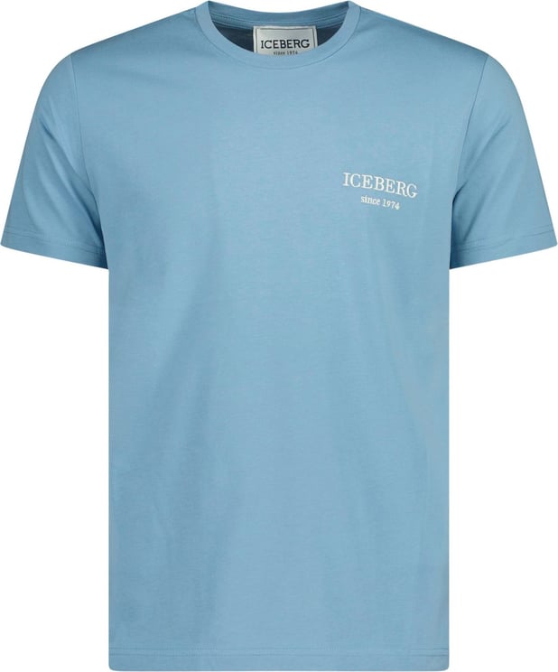 Iceberg Heritage Logo T-shirt Lichtblauw Blauw