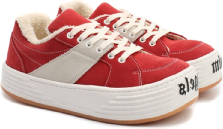 Palm Angels Palm Angels Suede Logo Sneakers Rood