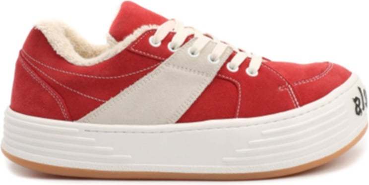 Palm Angels Palm Angels Suede Logo Sneakers Rood
