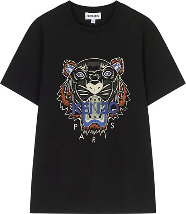 Kenzo T-shirt Man Tiger 5ts020.4yl.99 Zwart