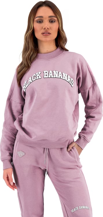 Black Bananas Arch Crewneck Sweater | Pink Roze