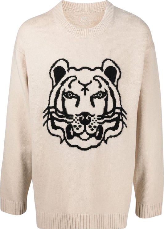 Kenzo K-tiger Logo Sweater Beige