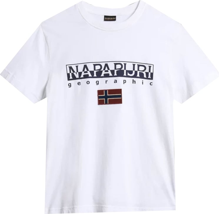 Napapijri T-shirt Man Naqpapijri S-ayas Np0a4gdq002 Wit