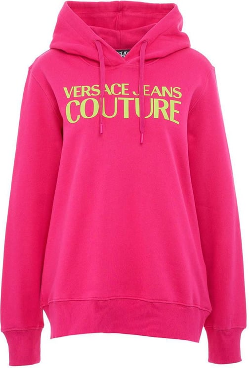 Versace Hoodie With Logo Pink Roze