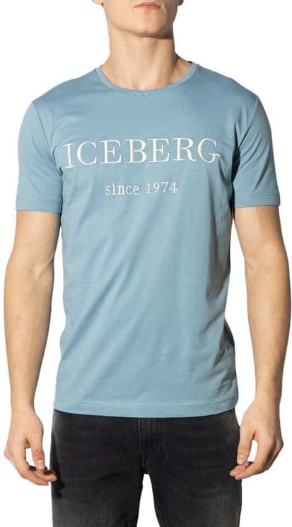 Iceberg T-Shirt Jersey Blauw