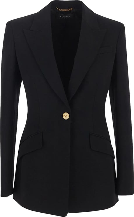 Versace Informal Single-Breasted Jacket Zwart