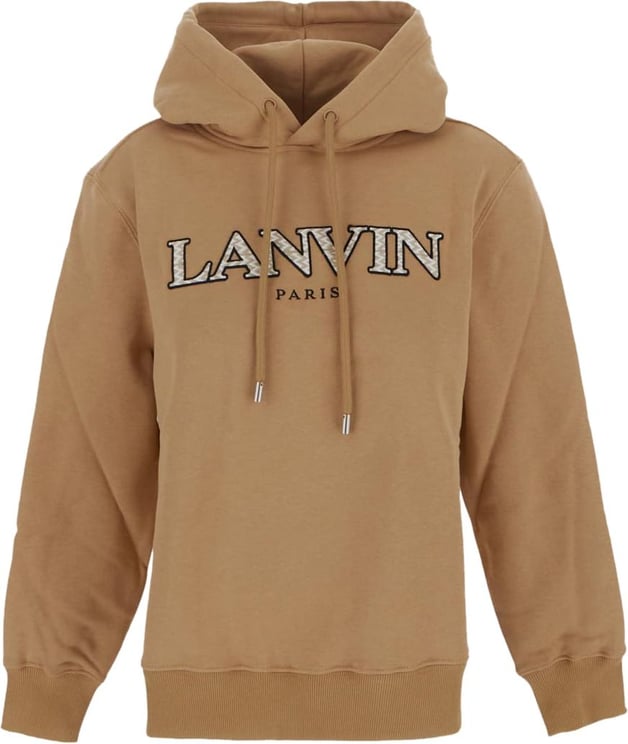 Lanvin Curb Embroidered Hoodie Bruin