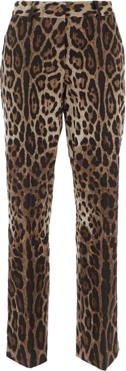 Dolce & Gabbana Leopard Print Trousers Divers