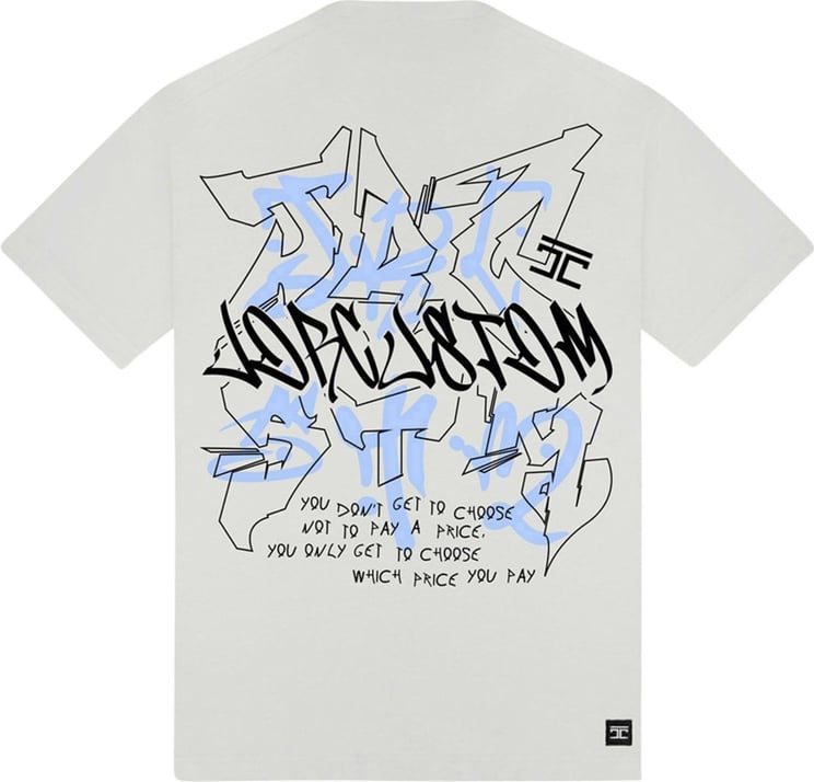 JORCUSTOM Price Loose Fit T-Shirt White Wit